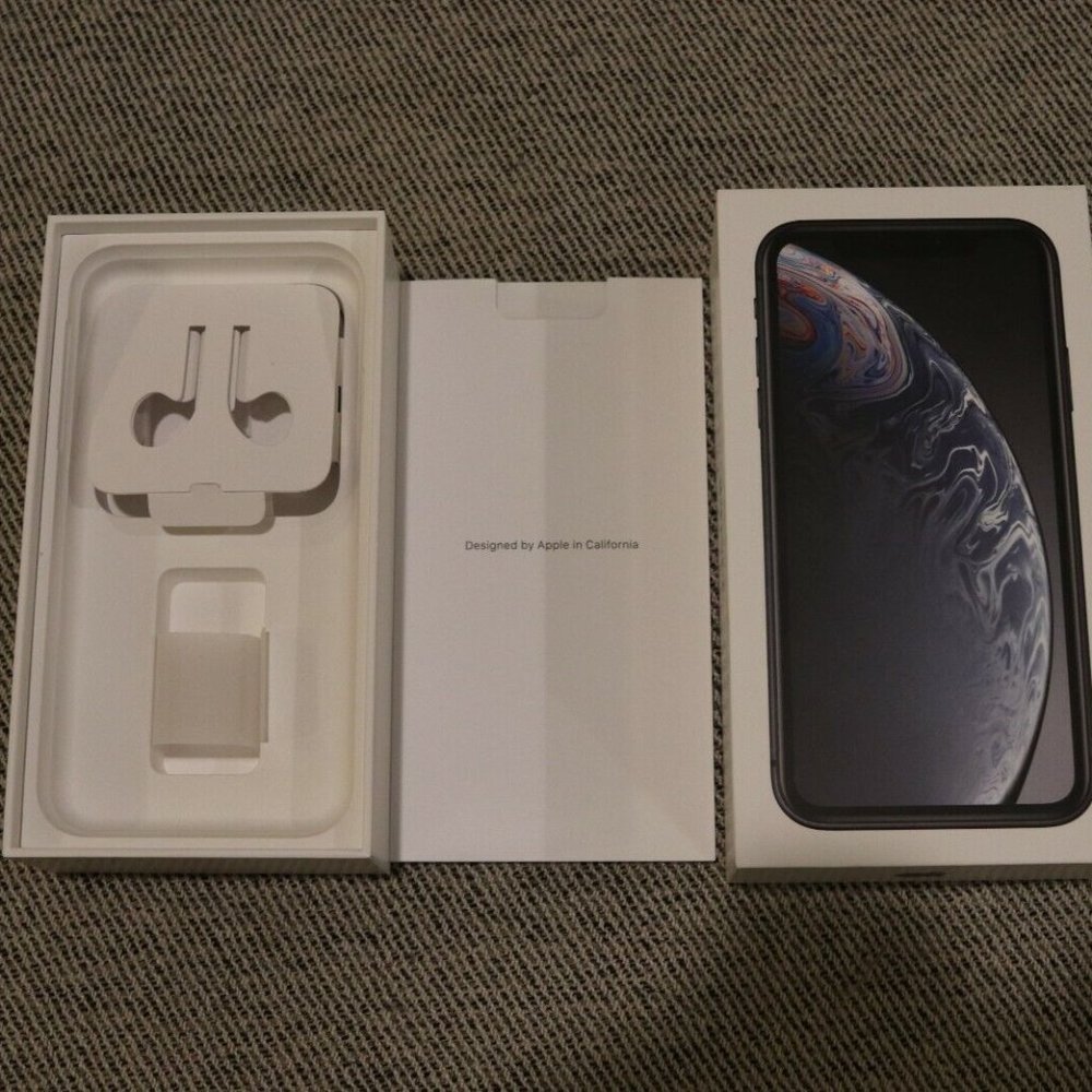 Apple iPhone XR Black 128 gb EMPTY BOX ONLY